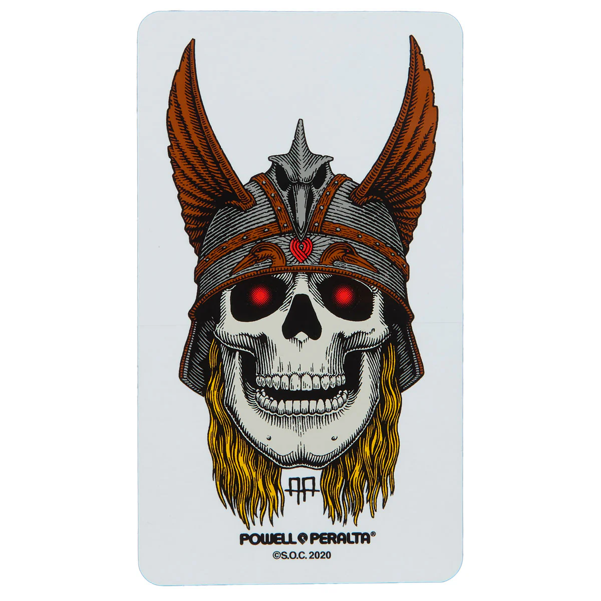 Powell-Peralta Andy Anderson Skull Sticker - 3.00"