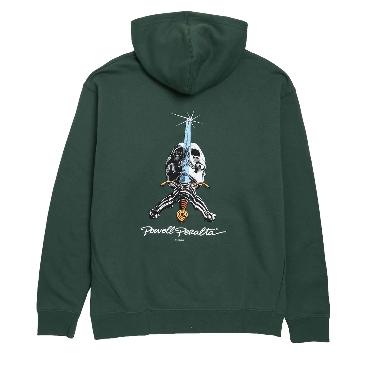 Powell-Peralta Skull And Sword Hoodie - Alpine Green