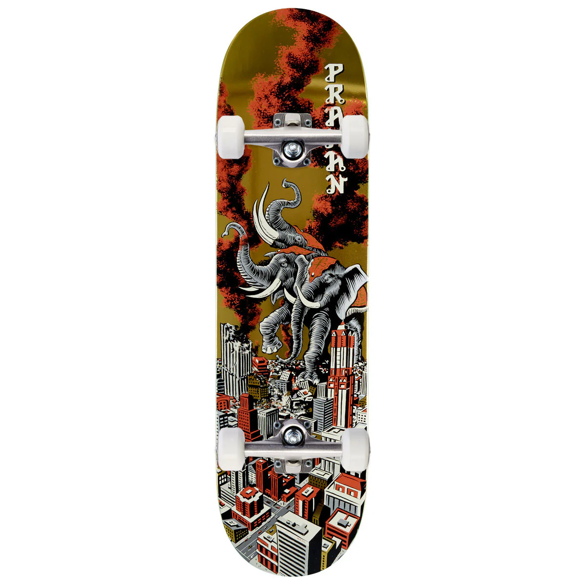 Real Praman Rampage Ltd Skateboard Complete - Gold - 8.38"