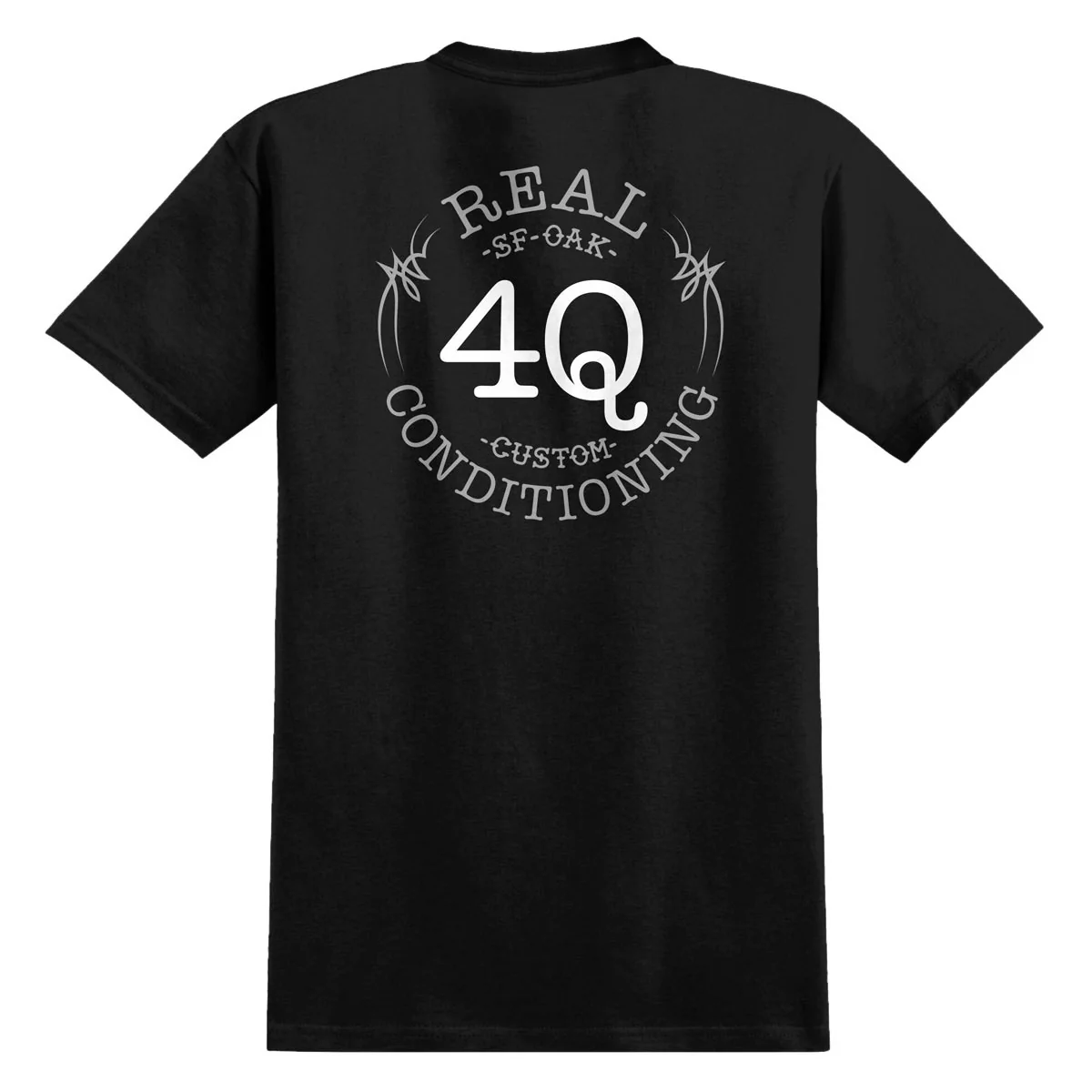 Real x 4Q T-Shirt - Black