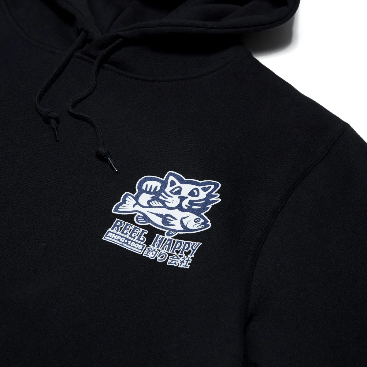 Reel Happy Biggie Hoodie - Black - Image 2