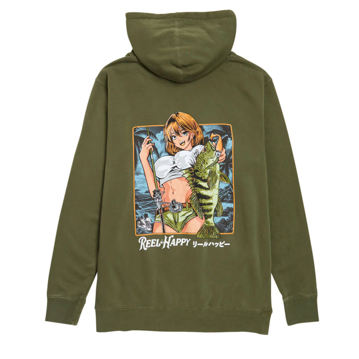 Reel Happy Hanten No Aru Hoodie - Pigment Army