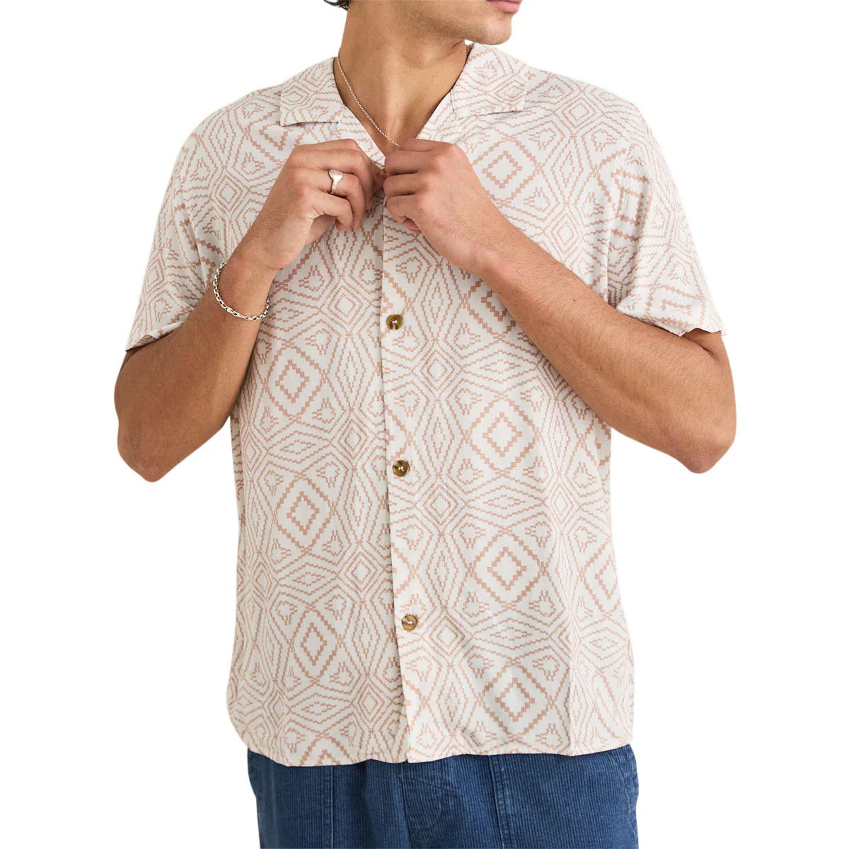 Rhythm Mosaic Shirt - Tobacco
