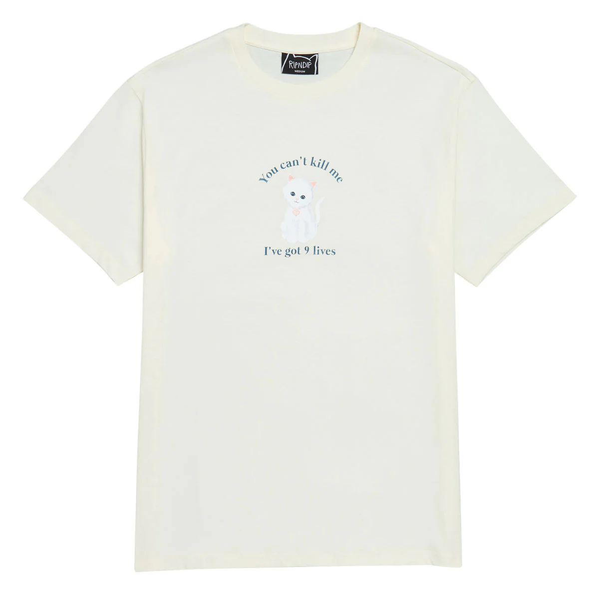 RIPNDIP 9 Lives T-Shirt - Bone