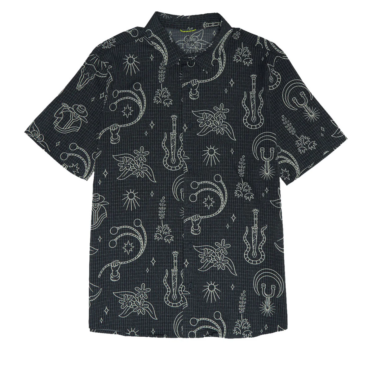 Roark Bless Up Shirt - Black Gaucho
