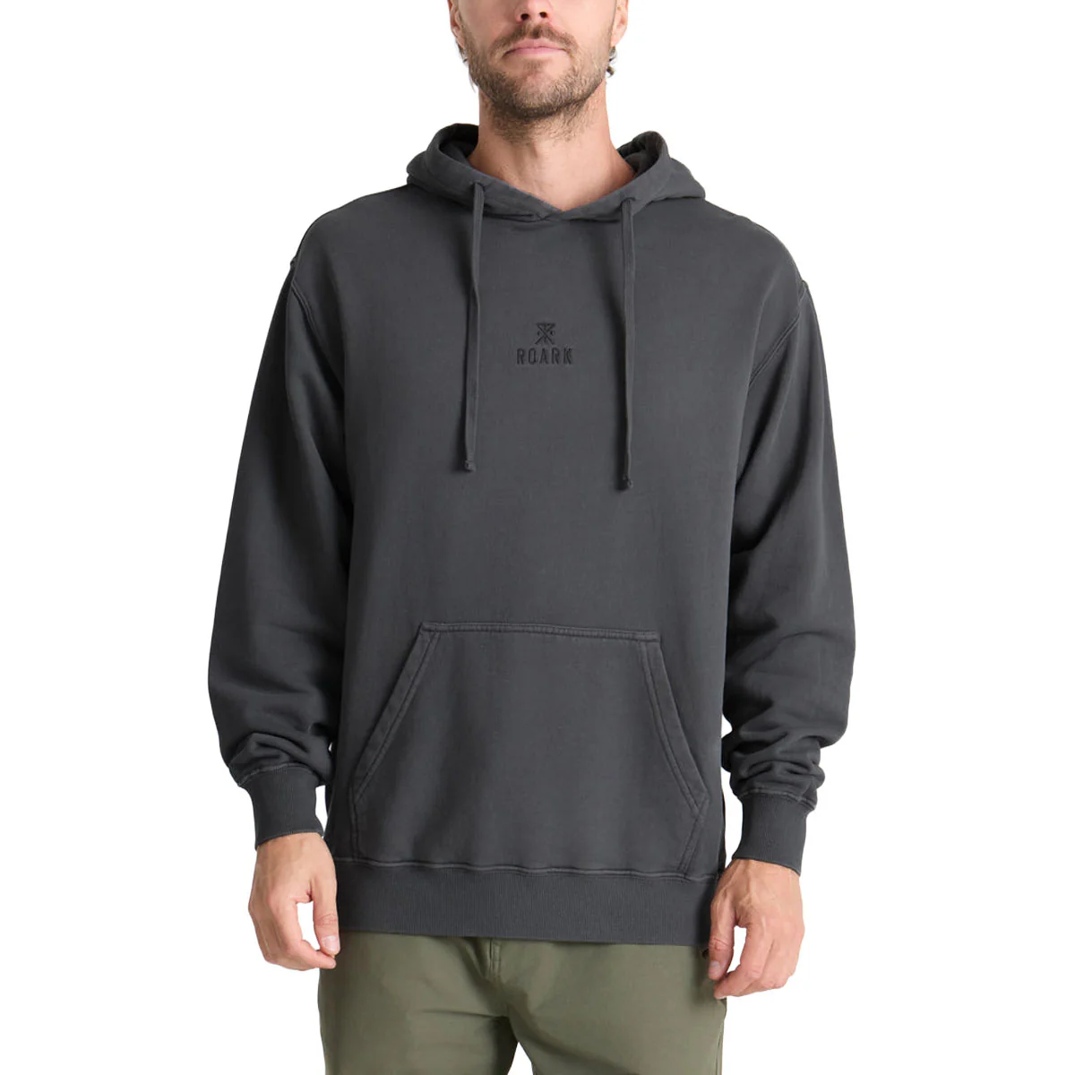 Roark Safe Camp Embroidery Fleece Hoodie - Charcoal