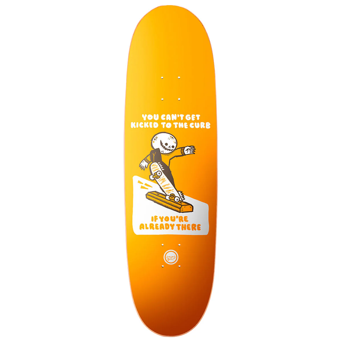 Roger Kicked To The Curb Oval Shape Skateboard Deck - 9.125"
