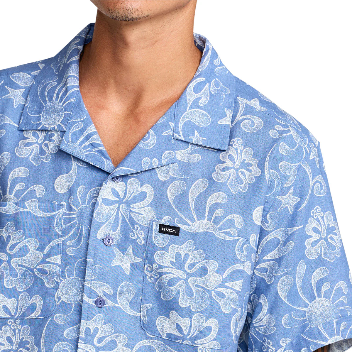RVCA Alvarez Aloha Shirt - Light Blue - Image 3