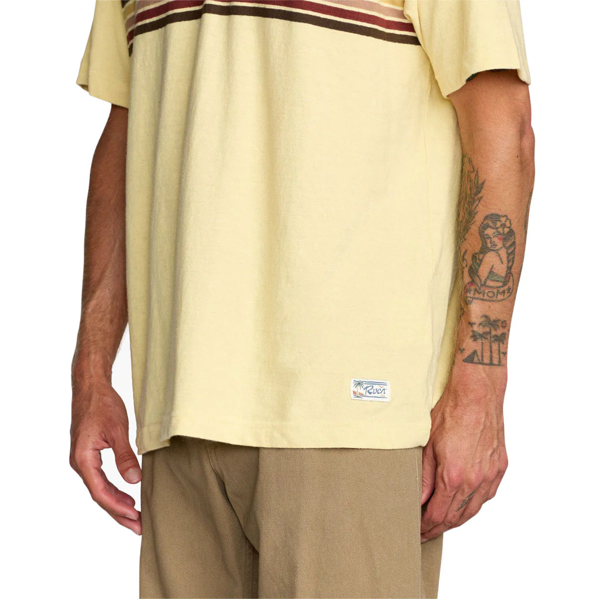 RVCA Cutback Polo Shirt - Butter - Image 4