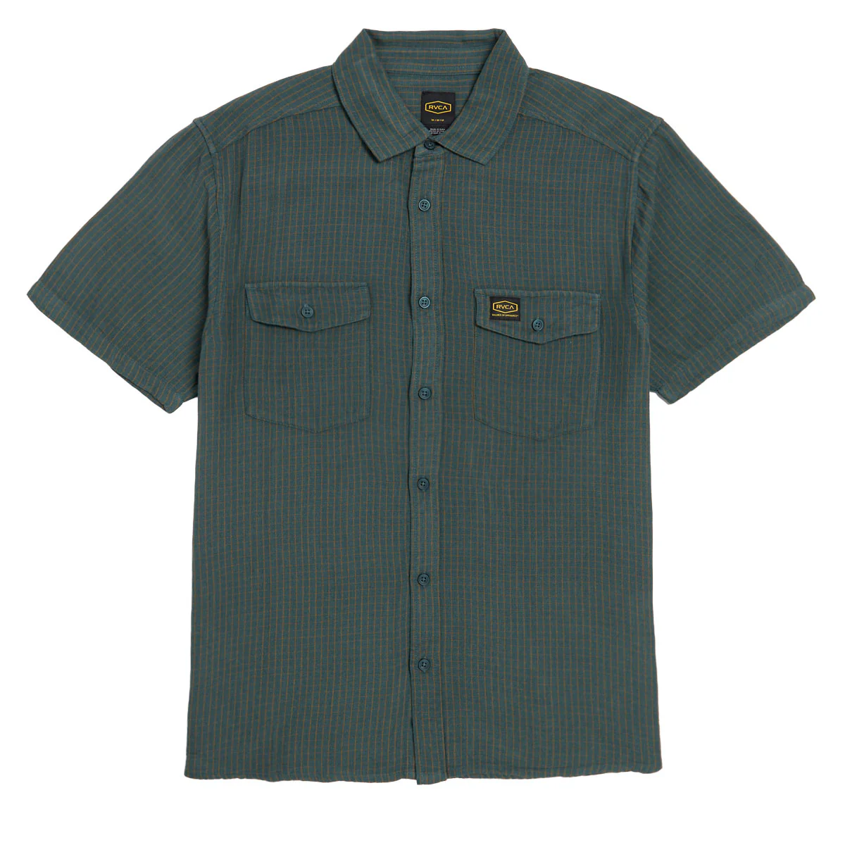 RVCA Dayshift Plaid Shirt - Duck Blue