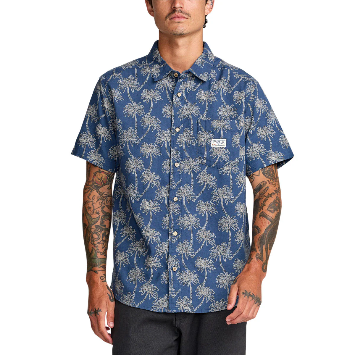 RVCA Exotica Shirt - Dark Denim