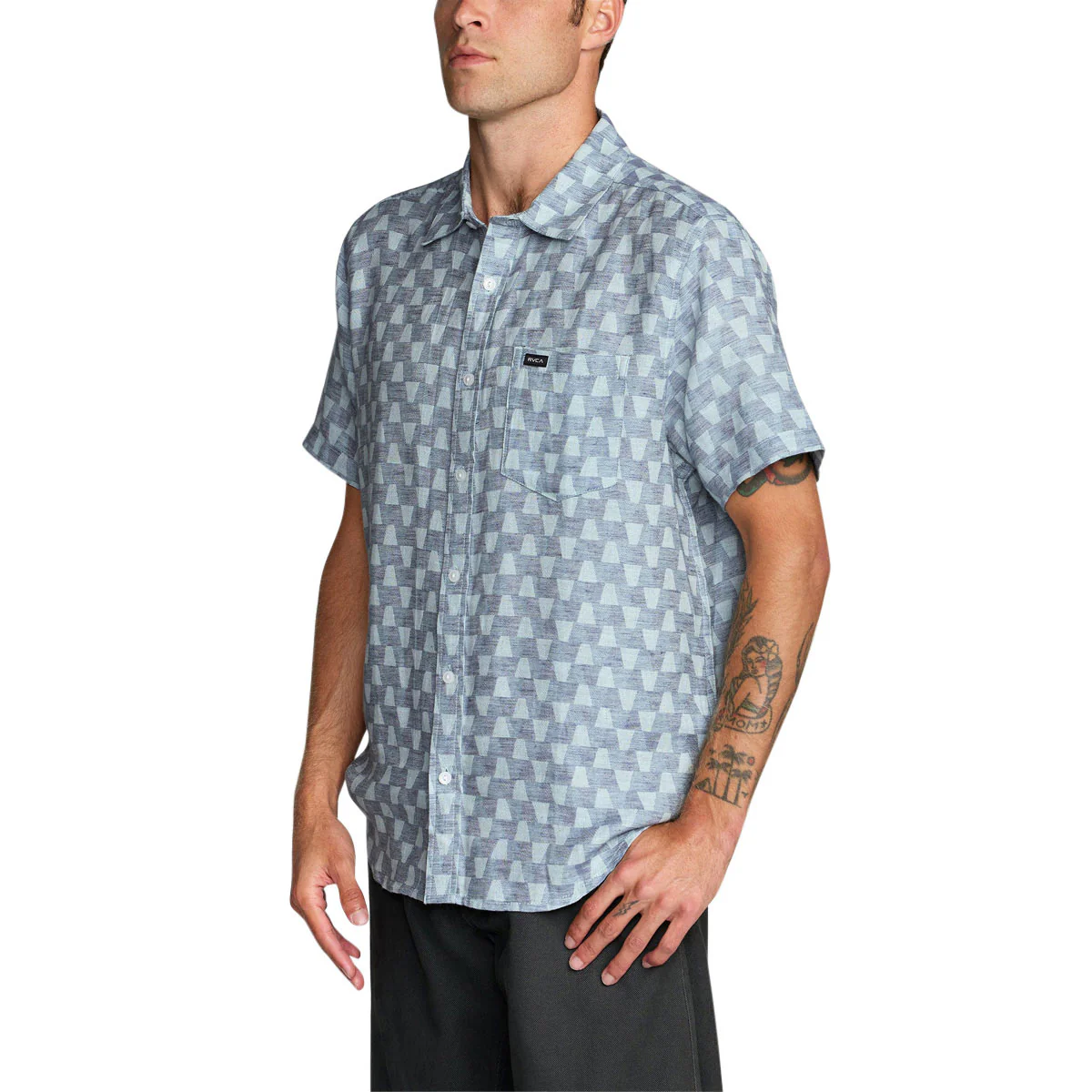 RVCA VA Monogram Shirt - Vintage Navy - Image 4
