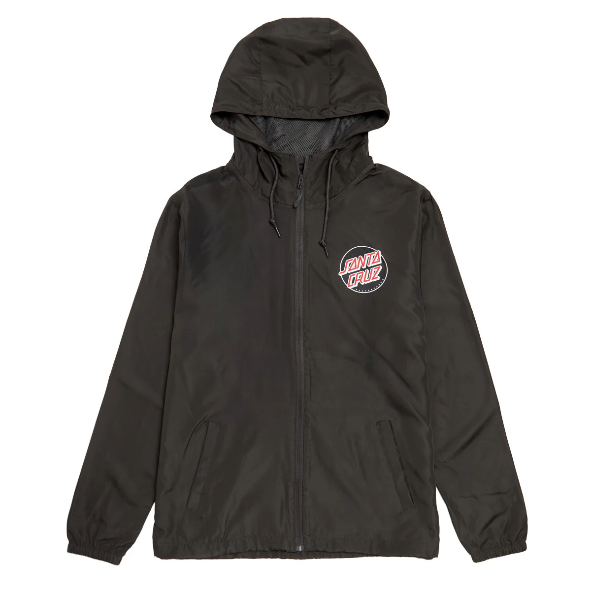 Santa Cruz Cruz Windbreaker Jacket - Graphite/Black/Red