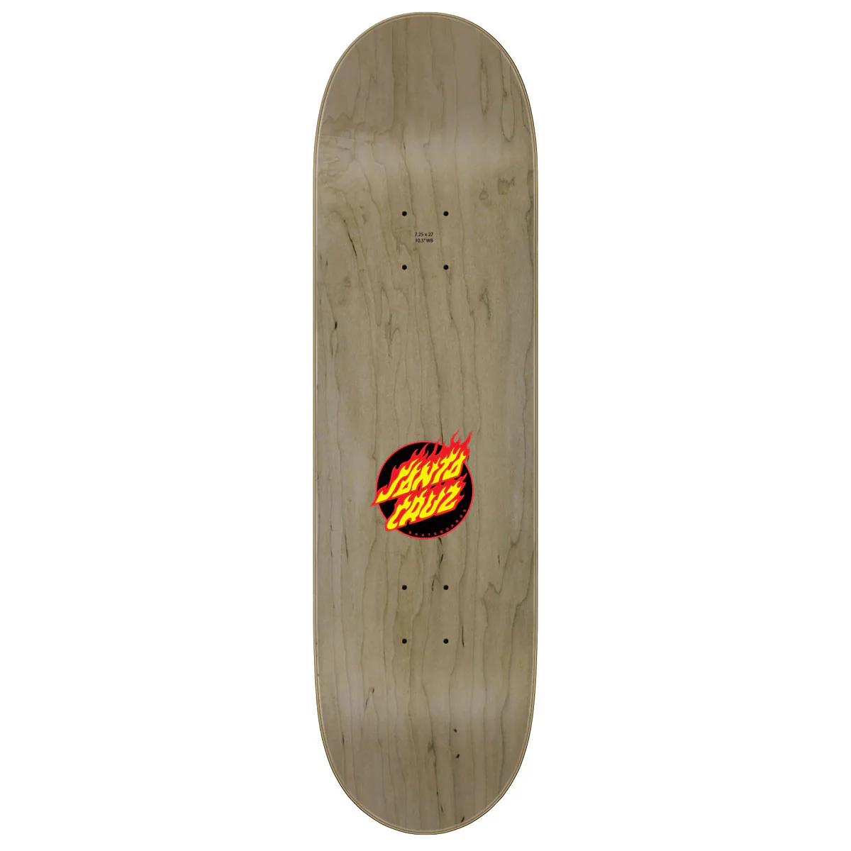 Santa Cruz Flame Dot Skateboard Deck - 7.25" - Image 2