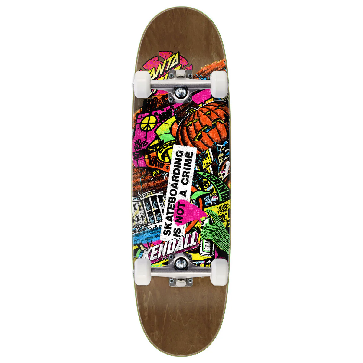 Santa Cruz Kendall Street Art Collage VX Skateboard Complete - 9.00"