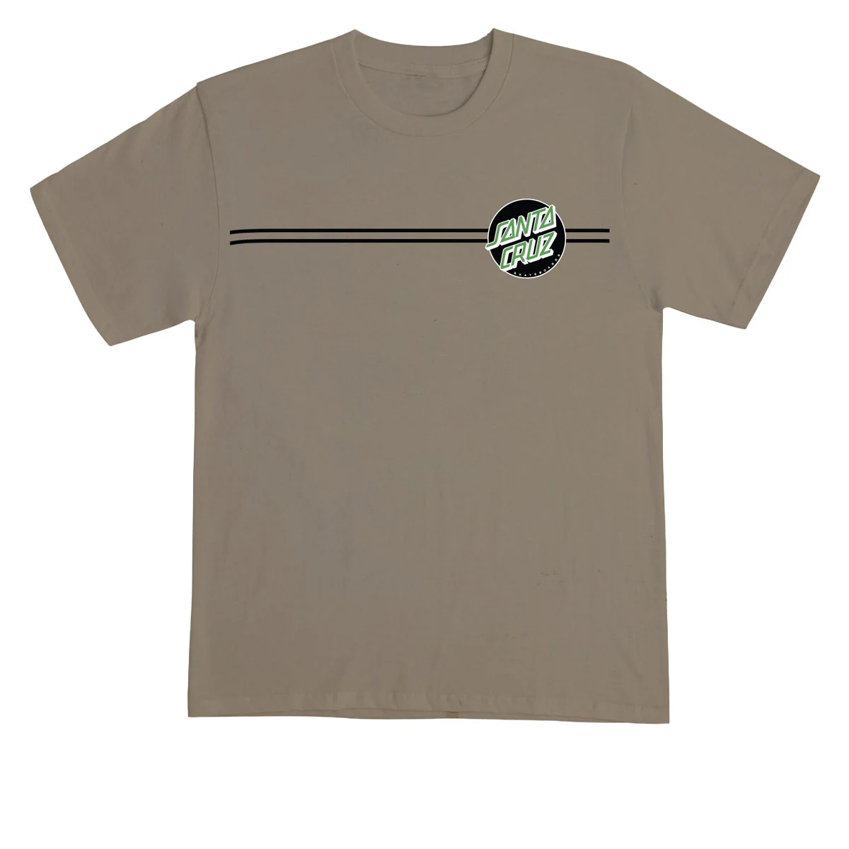 Santa Cruz Other Dot T-Shirt - Prairie Dust/Black/Green