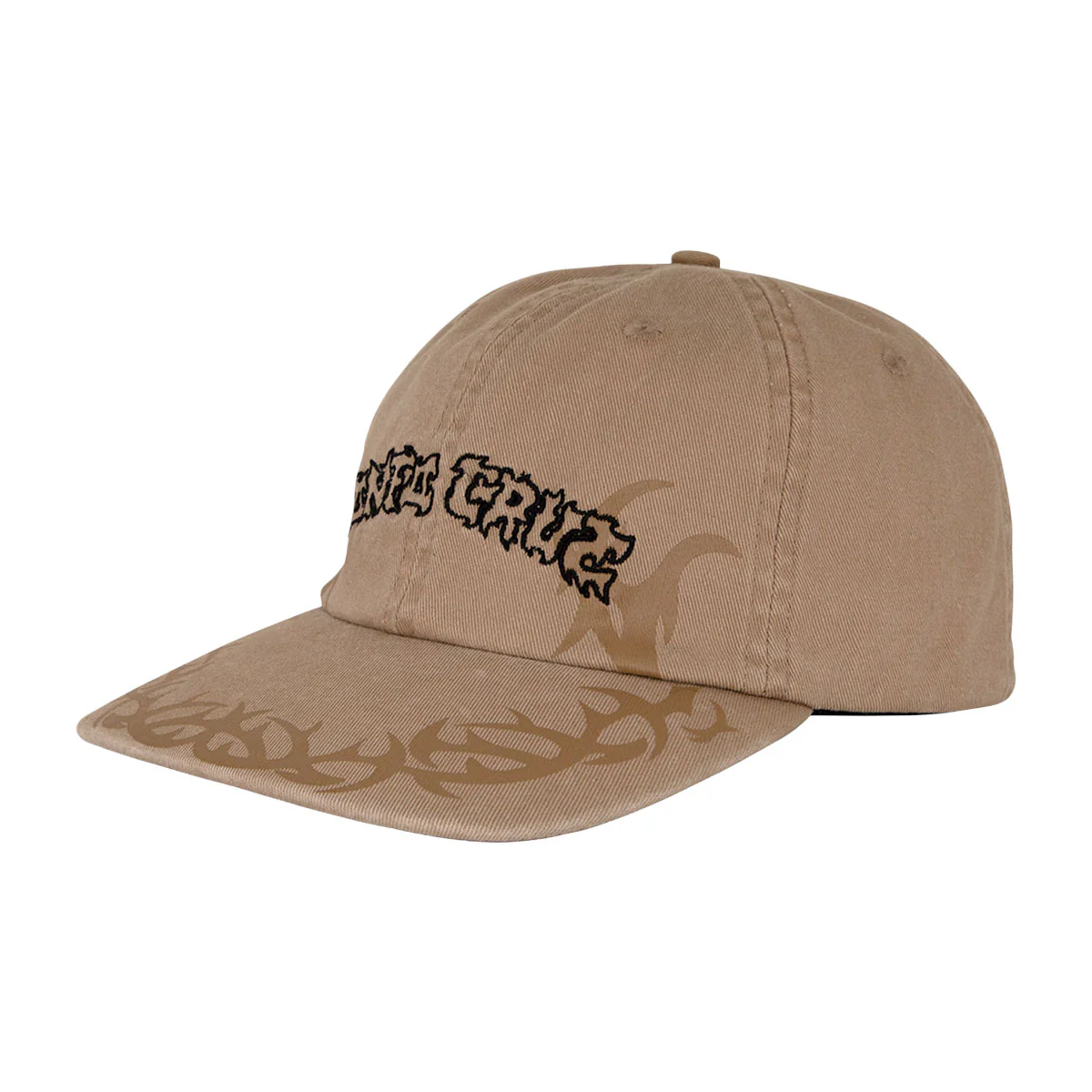 Santa Cruz Razor Arch Strip Snapback Hat - Tan