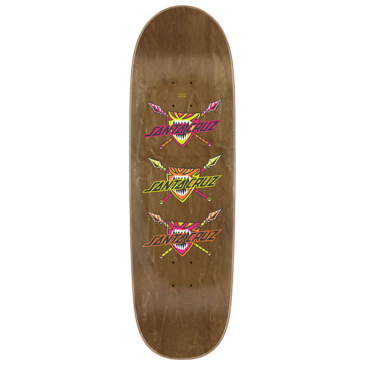 Santa Cruz Salba Firedance Pro Shaped Skateboard Deck - 8.80" - Image 2