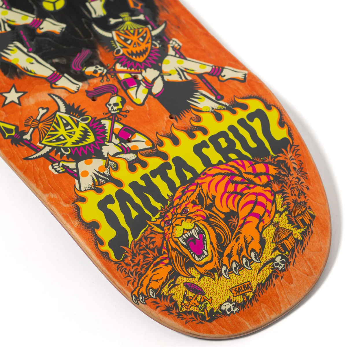 Santa Cruz Salba Firedance Pro Shaped Skateboard Deck - 8.80" - Image 4