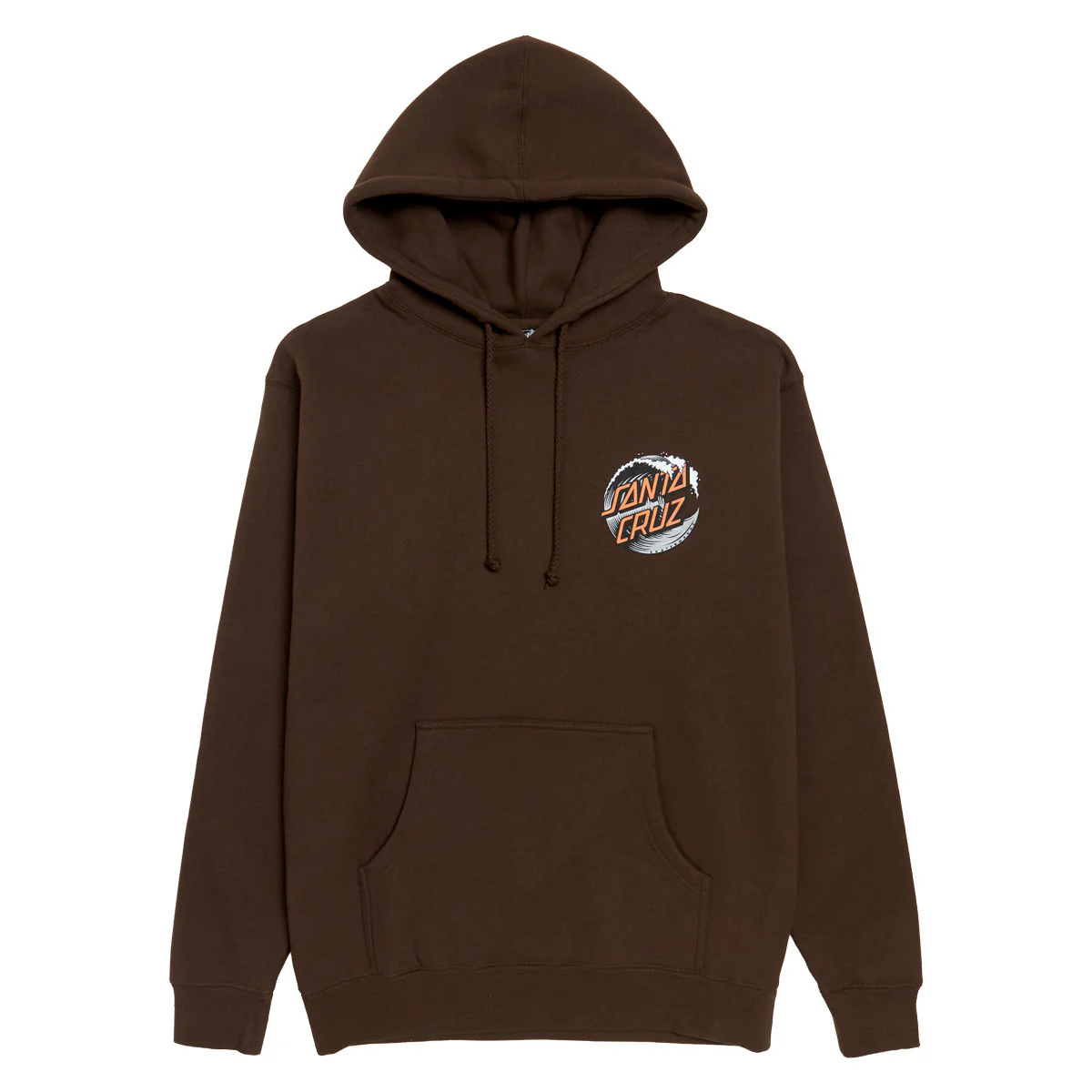 Santa Cruz Wave Dot Hoodie - Brown/Grey/Orange