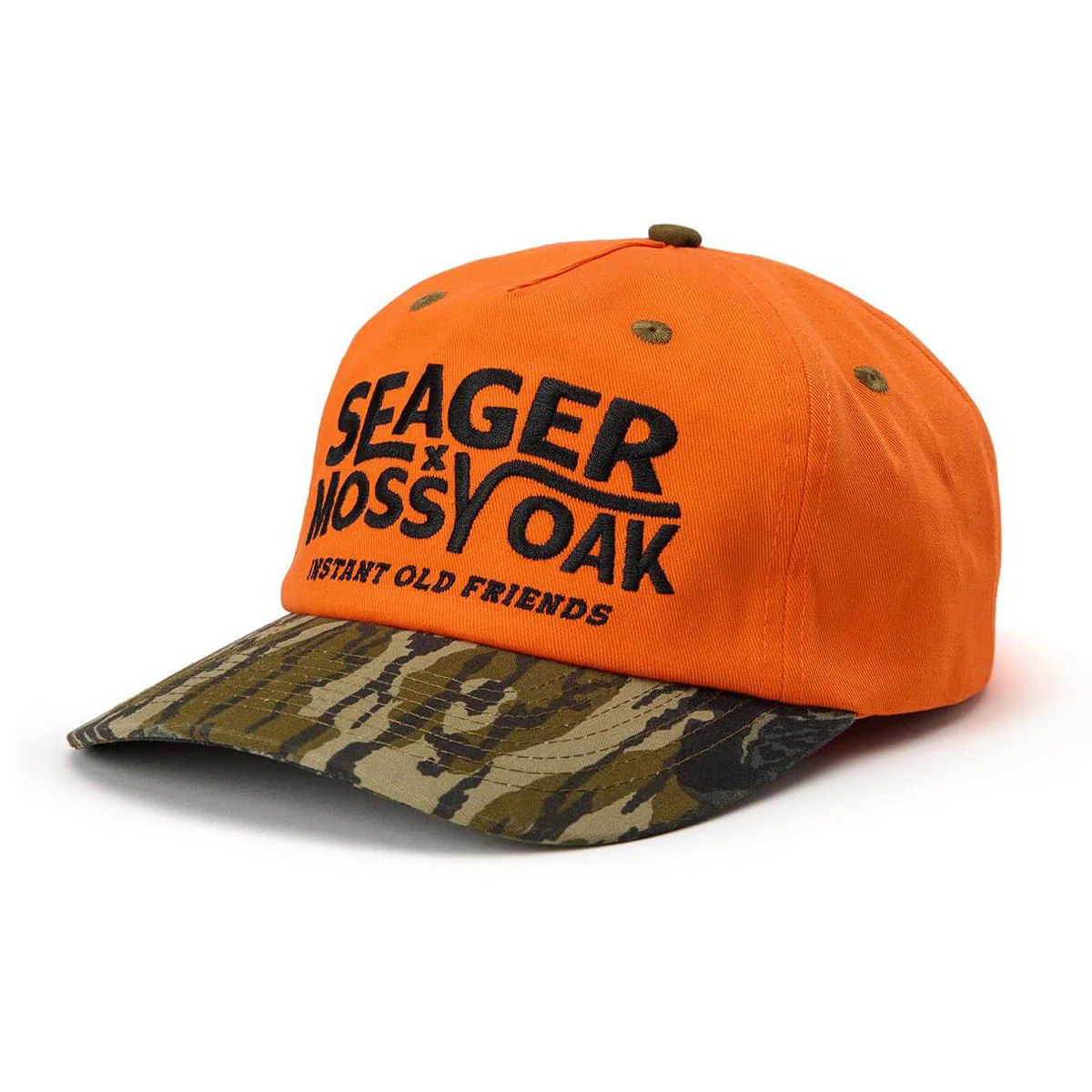Seager I.O.F. Snapback Hat - Orange/Camo