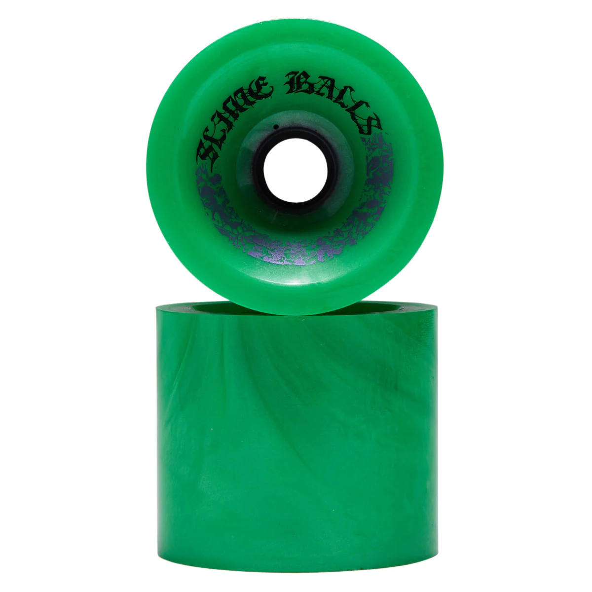 Slime Balls Mega Balls 78a Skateboard Wheels - Metallic Green - 80mm - Image 2