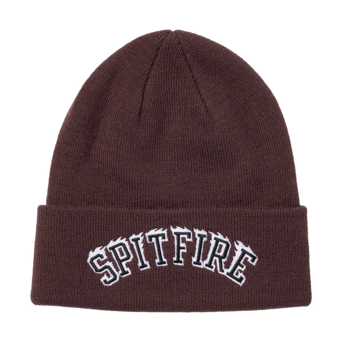 Spitfire Team Bighead Flame Script Beanie - Dark Red/Black/White