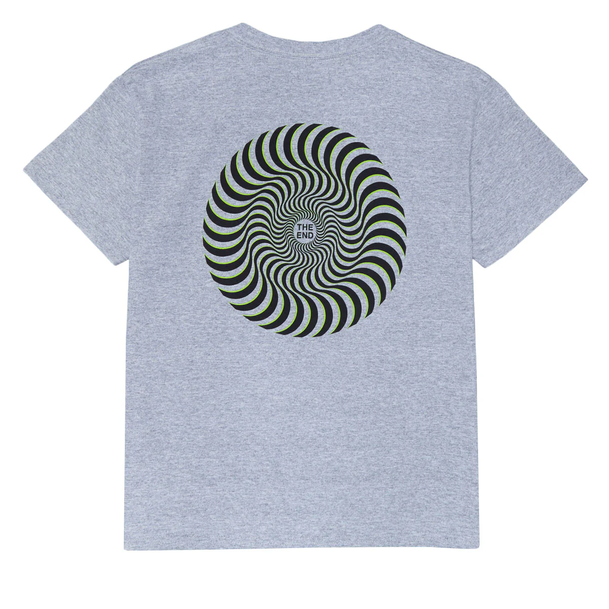 Spitfire Youth Classic Swirl Overlay T-Shirt - Sport Grey/Black/Green