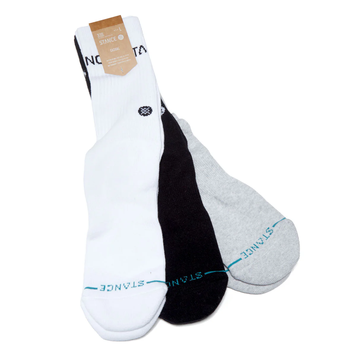 Stance Origin Crew 3 Pack Of Socks - Multi - Image 2