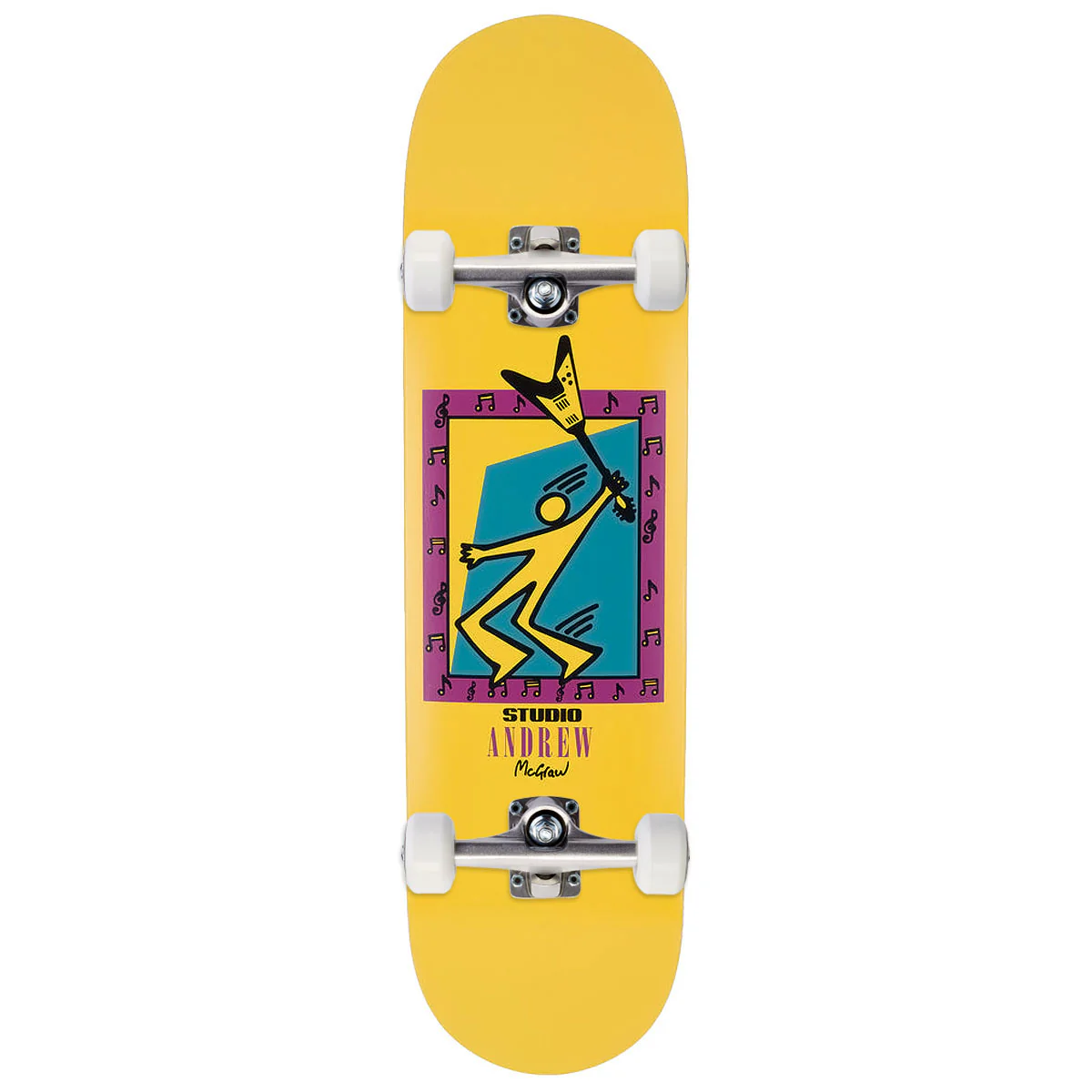 Studio Mcgraw Mosh Skateboard Complete - Yellow - 8.50"