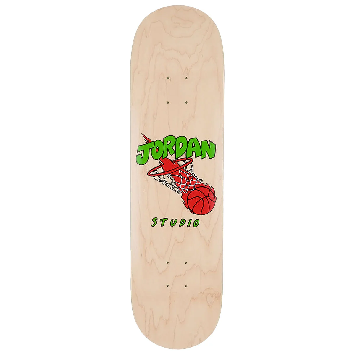 Studio Queijo Hoops On Fire Skateboard Deck - Wood - 8.50"