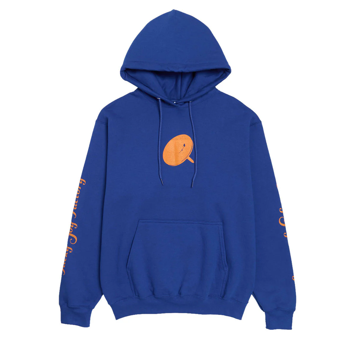 Tacky Joy Factory Script Hoodie - Blue/Orange