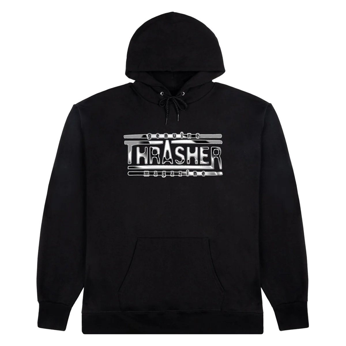 Thrasher Chrome Genuine Hoodie - Black