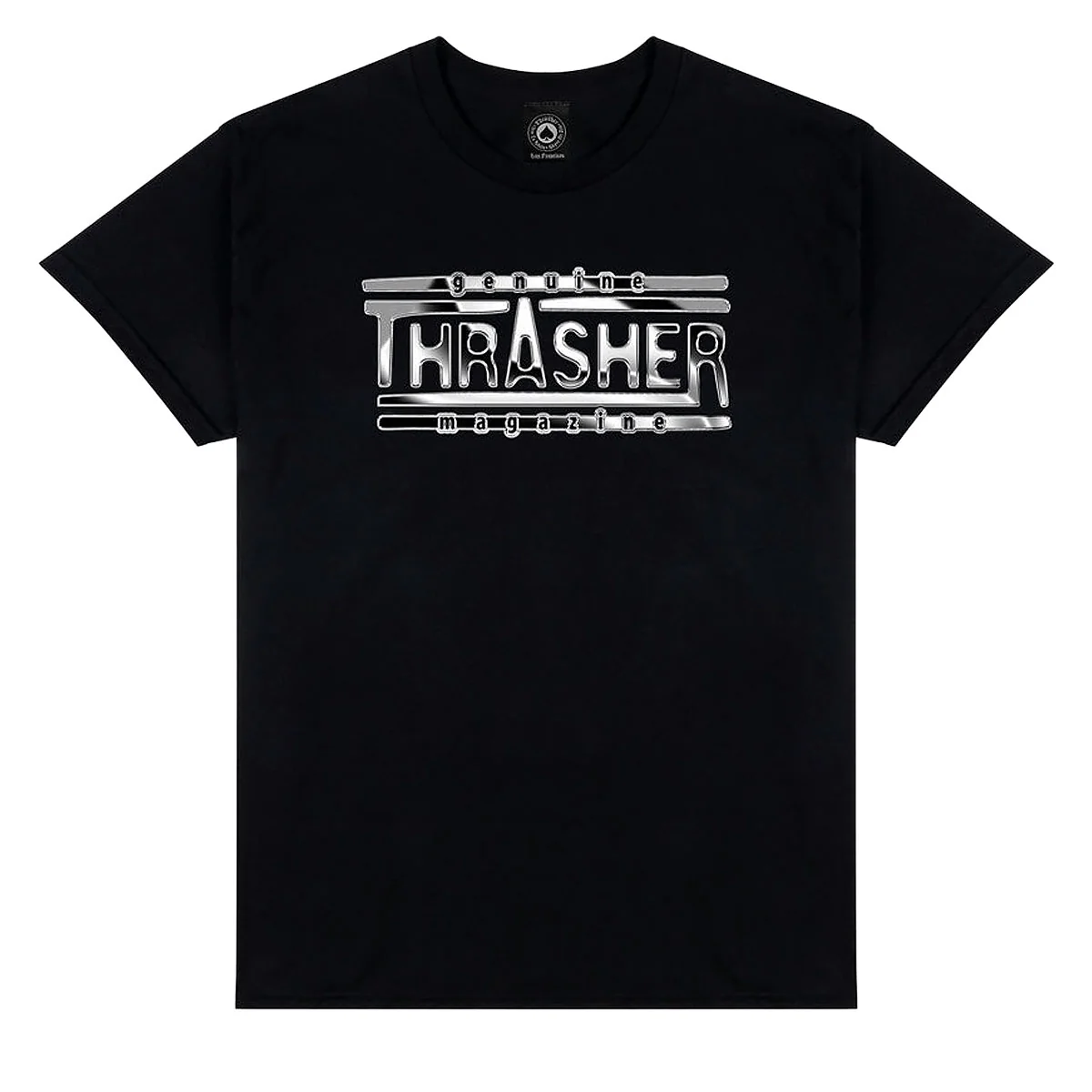 Thrasher Chrome Genuine T-Shirt - Black