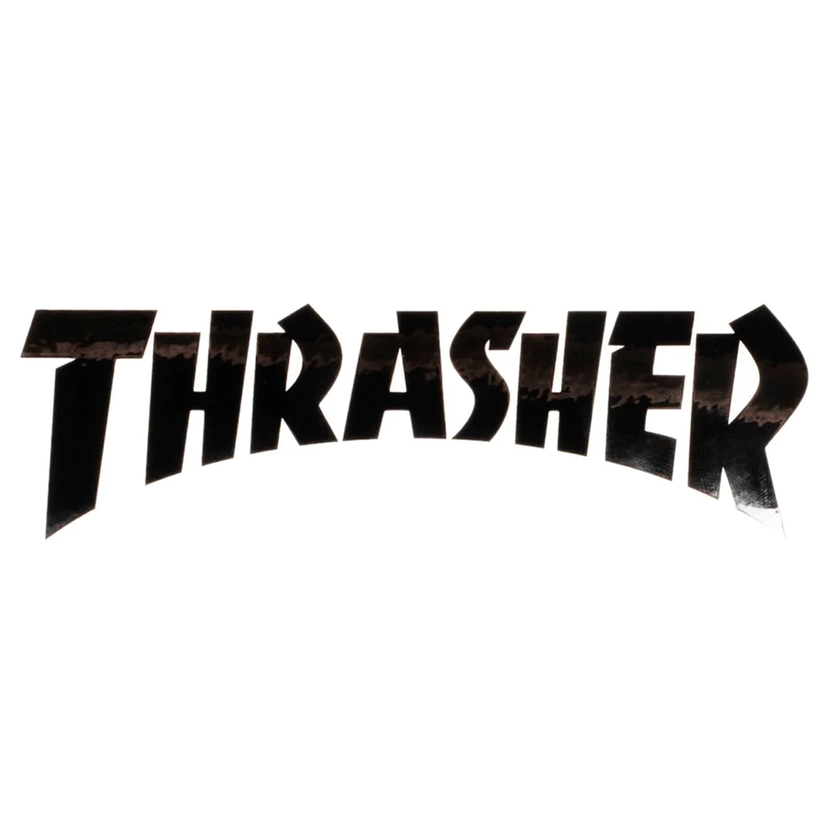Thrasher Die Cut Logo Sticker - White/Black