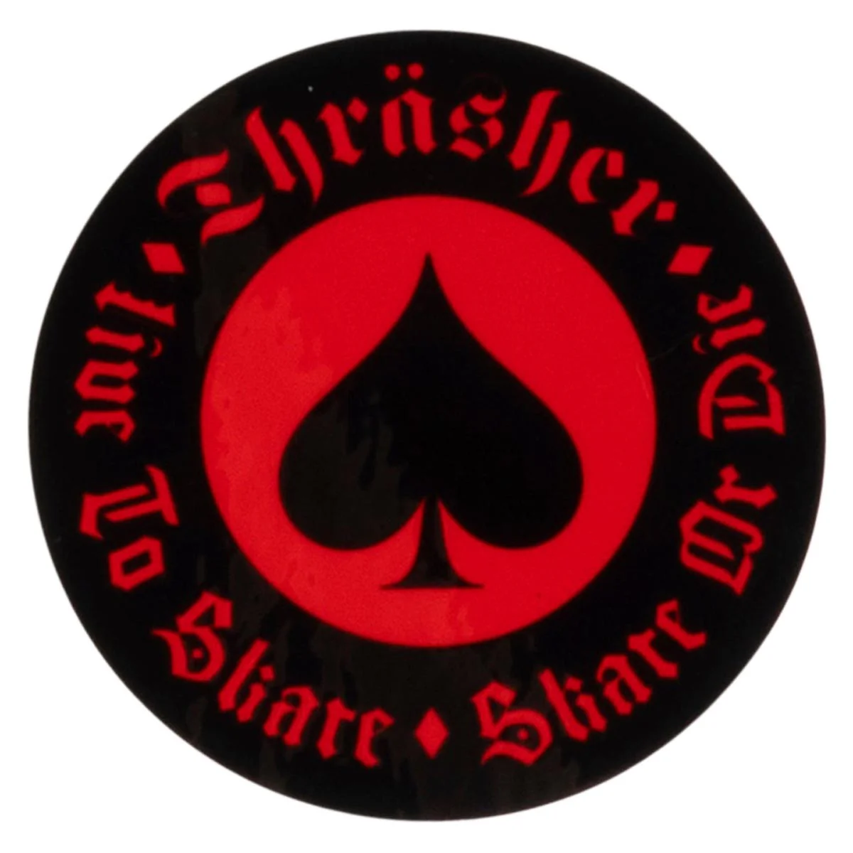 Thrasher Oath Sticker - Black/Red