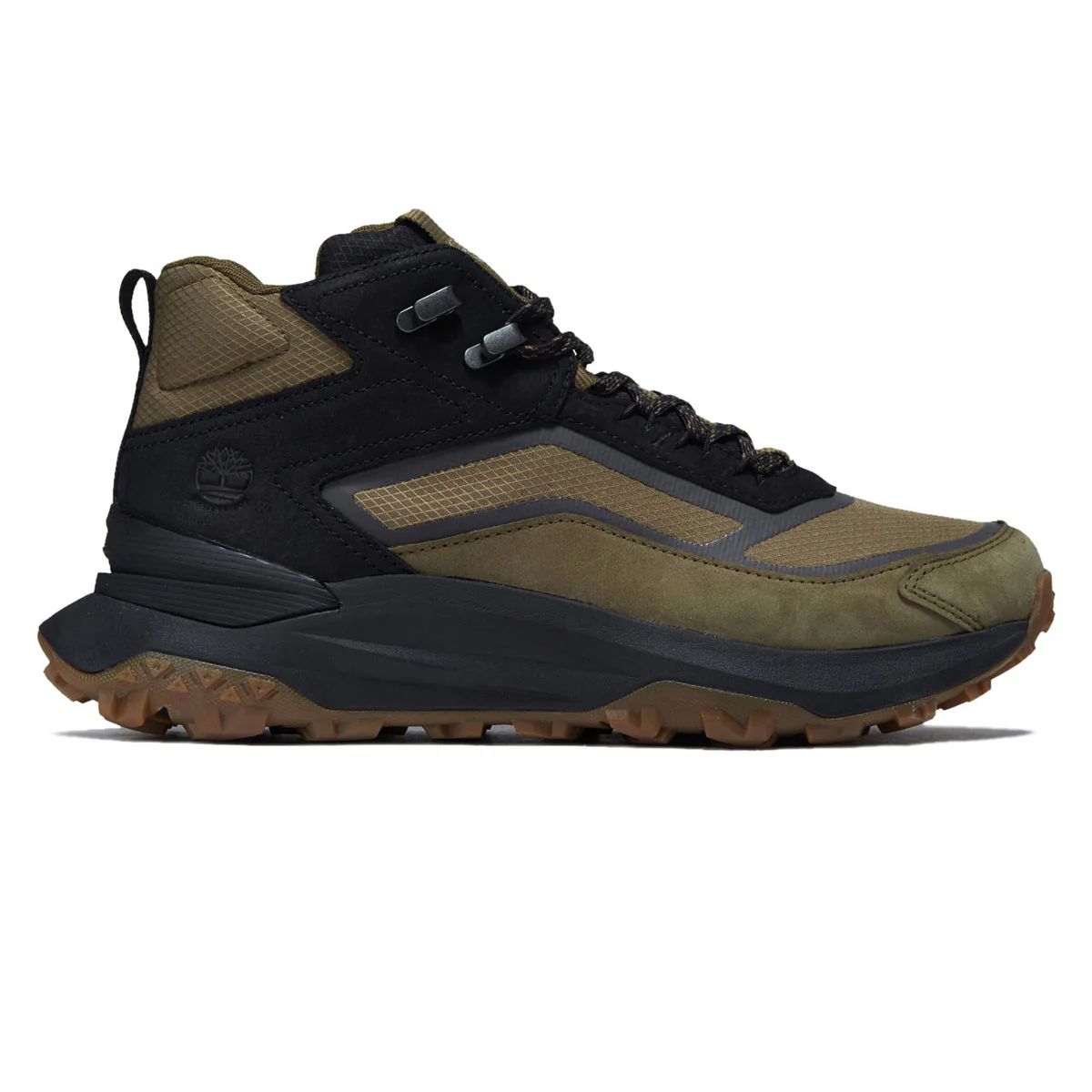 Timberland Motion Access Mid Lace Up WP Hiking Boots - Olive Ripstop