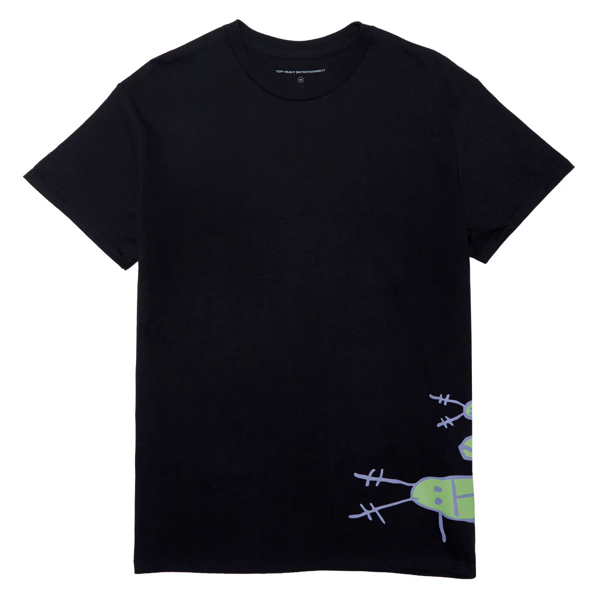 Top Heavy Bugged Out T-Shirt - Black