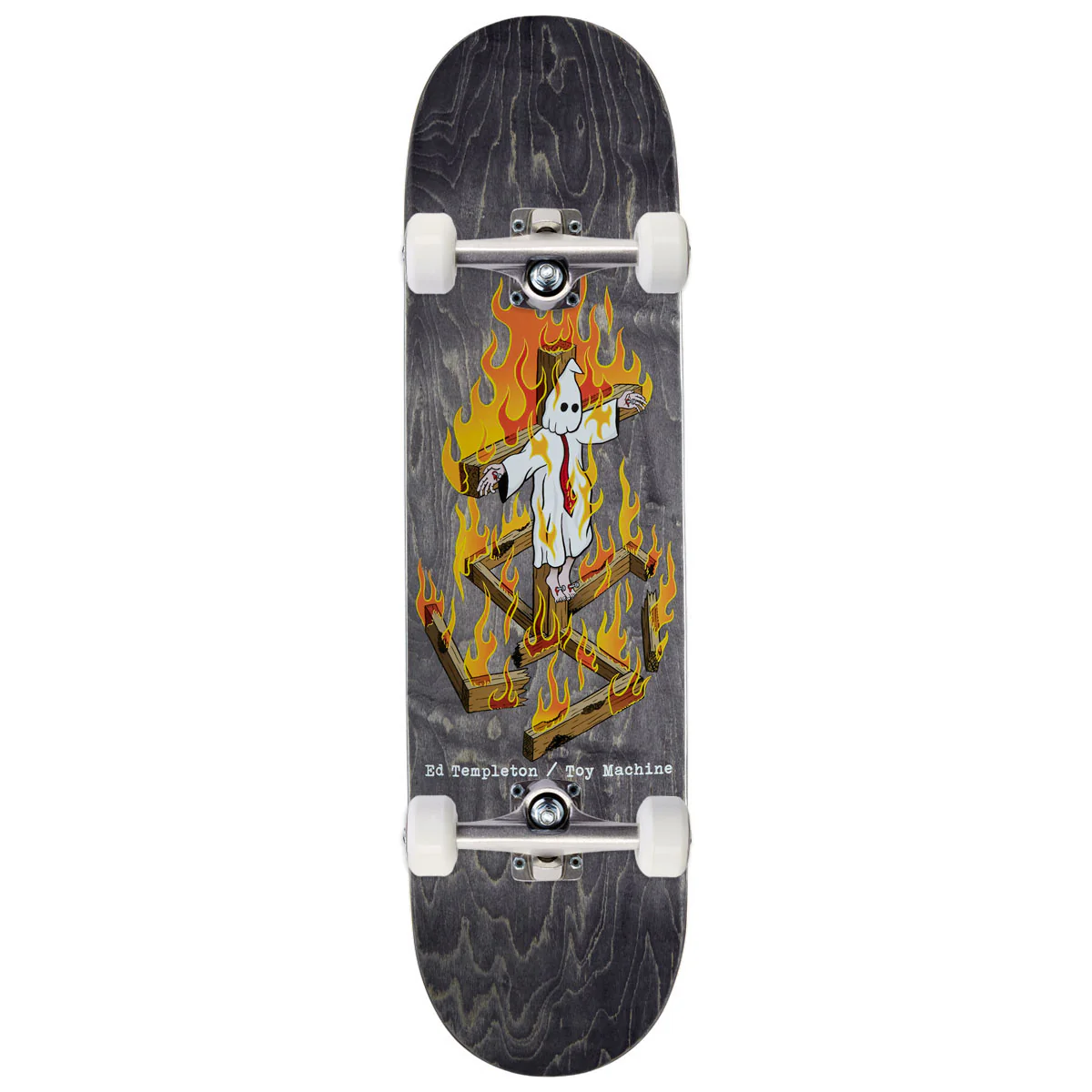 Toy Machine Charred Cross Skateboard Complete - 8.25"