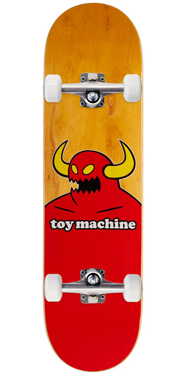Toy Machine Monster Skateboard Complete - Assorted Stains - 8.375"