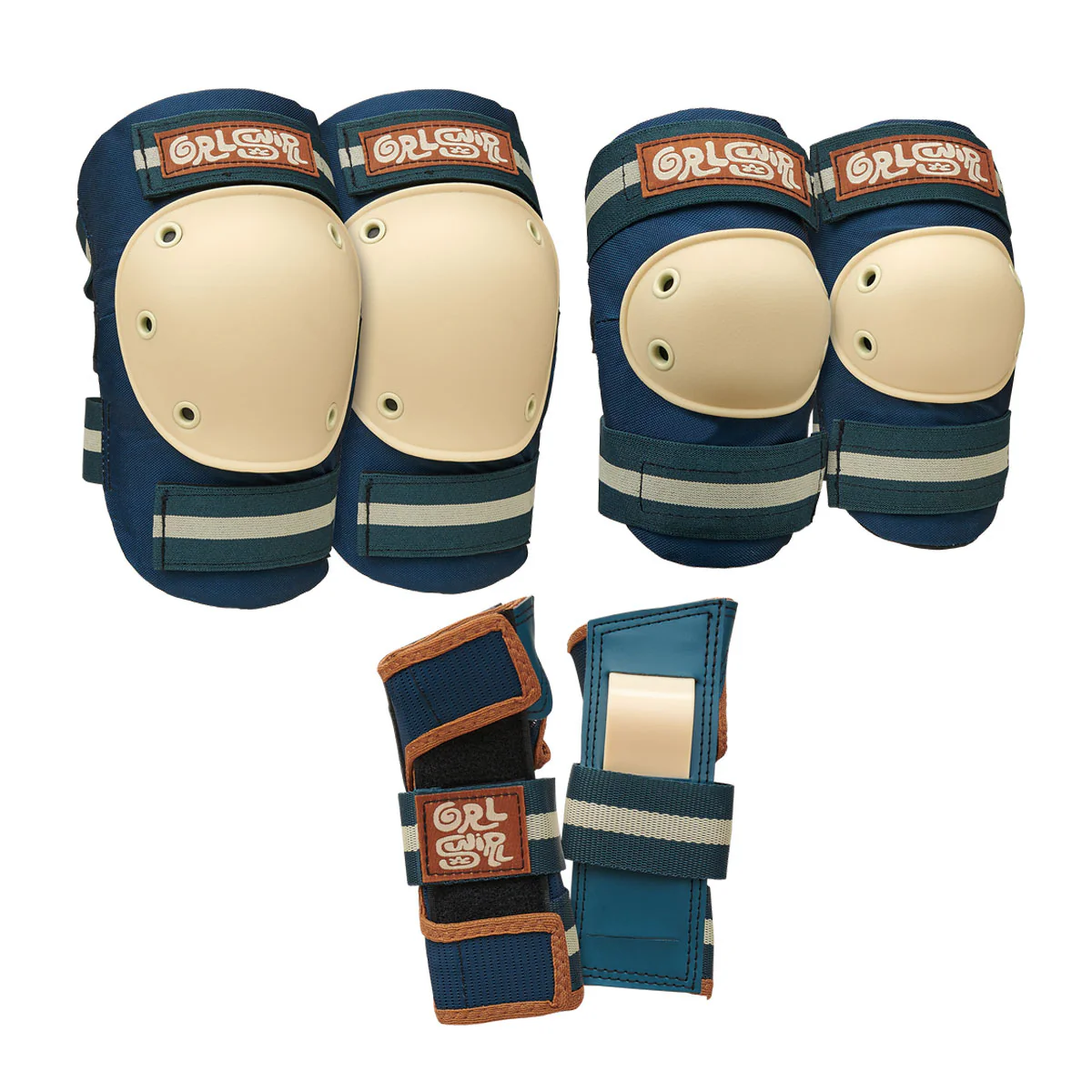 Triple Eight x GRLSWIRL Saver 3 Pack Of Pads - Retro Blue-Gray