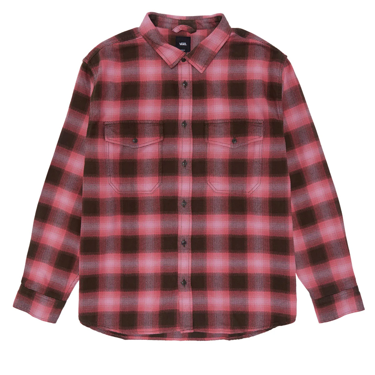 Vans Bixby Plaid Flannel Shirt - Coal Brown/Pink Dawn