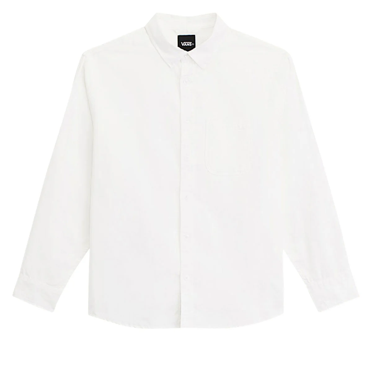 Vans Lawson Solid Oxford Long Sleeve Shirt - White