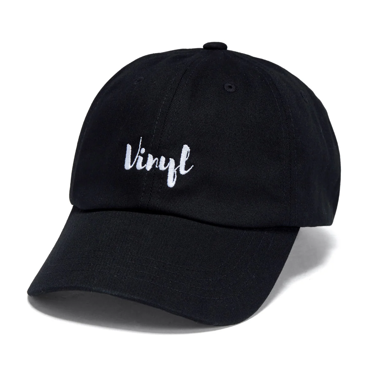Vinyl Dad Hat - Black