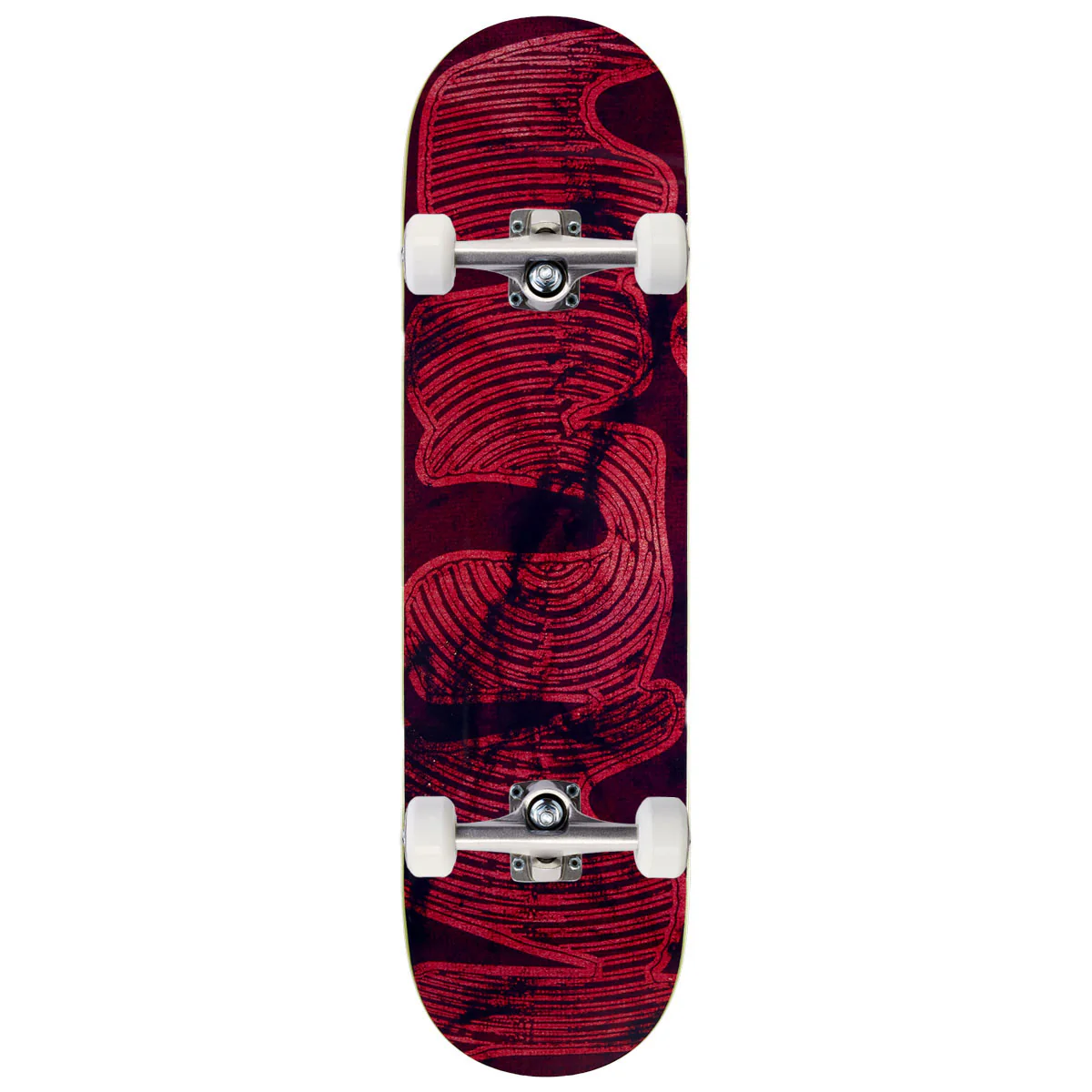 Vinyl Logo Skateboard Complete - Magenta - 8.38"