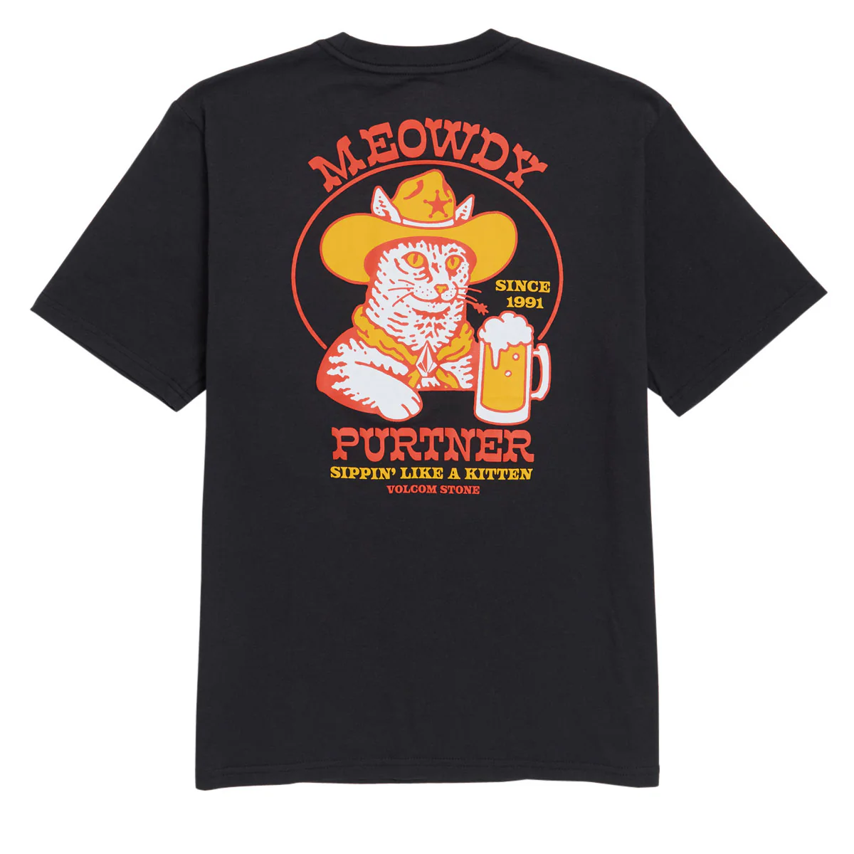 Volcom Catastrophy T-Shirt - Washed Black Heather