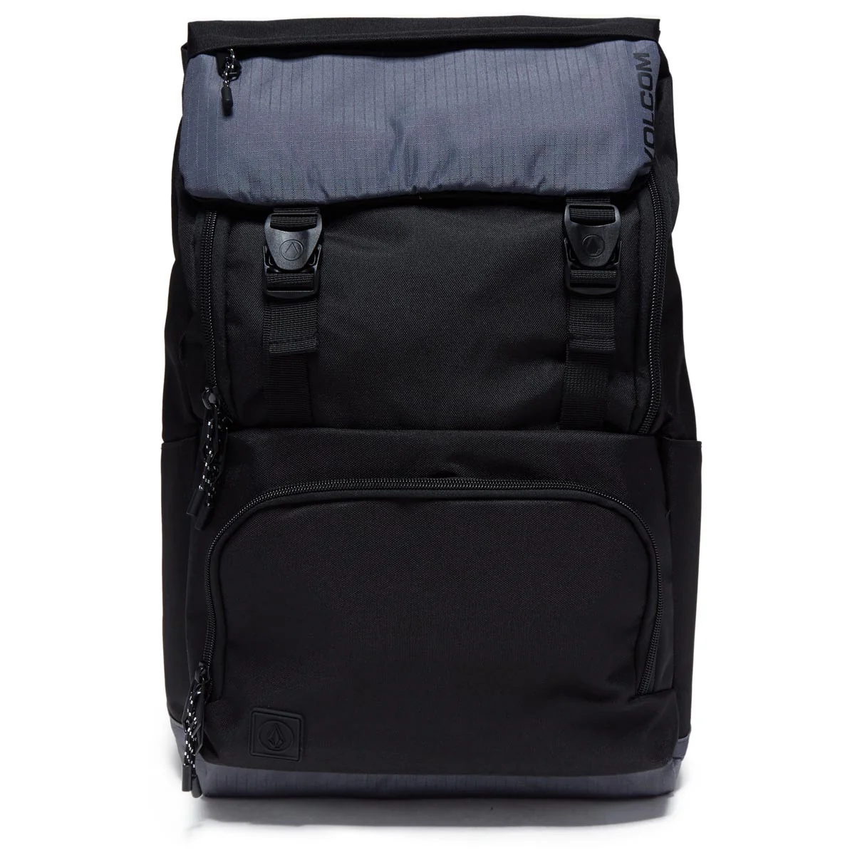 Volcom Charter Fold-over Backpack - Black/Grey