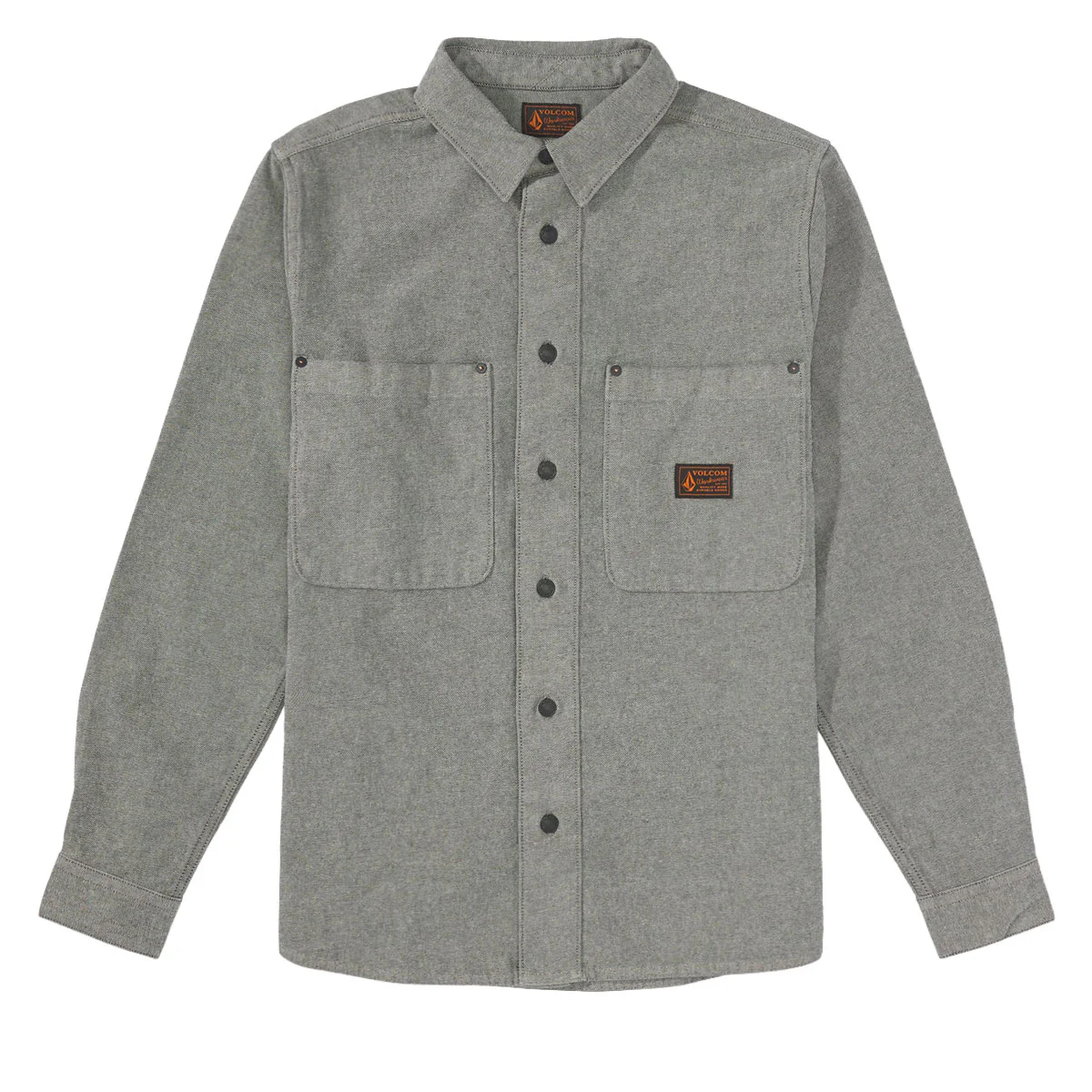 Volcom Levelstone Long Sleeve Shirt - Antique Black