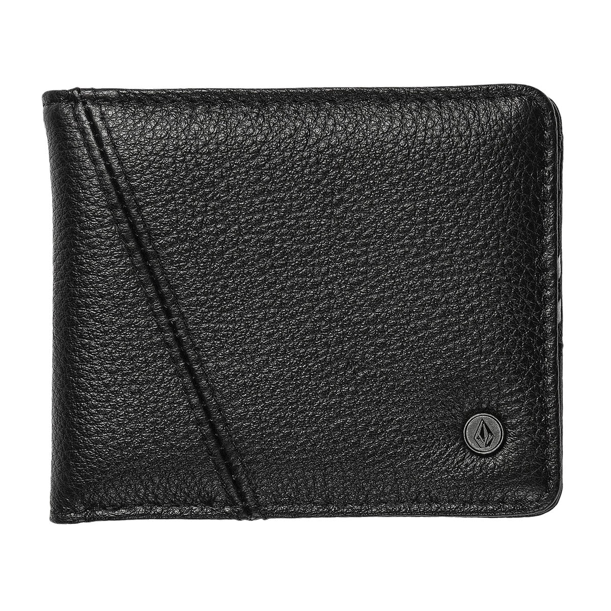 Volcom Pay-a-pal Leather Bifold Wallet - Black