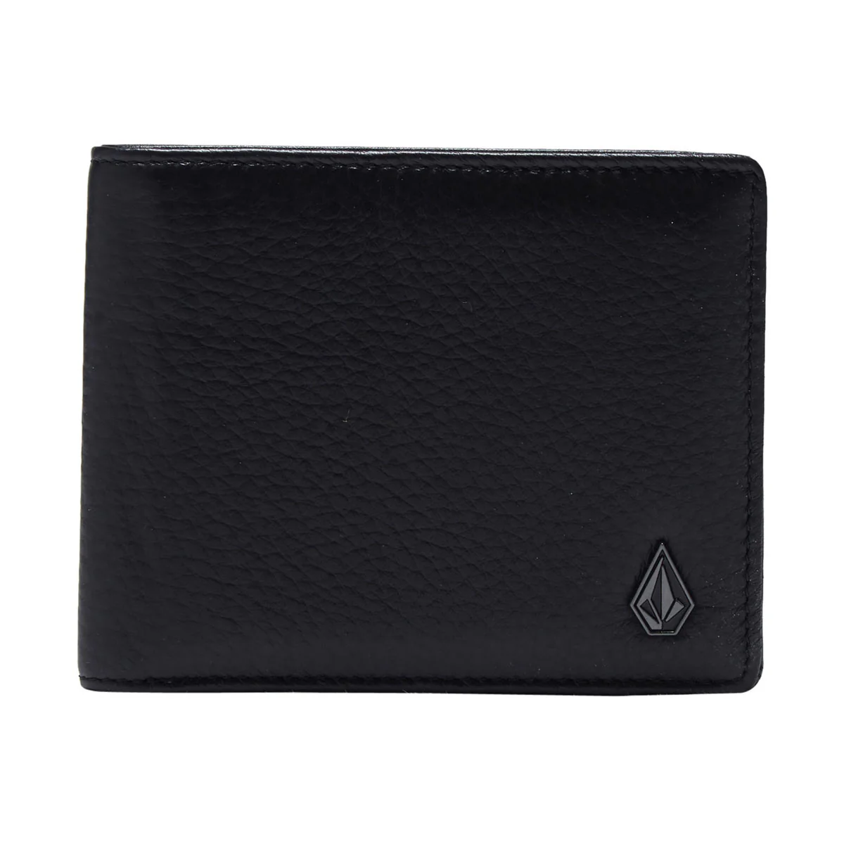Volcom Single Stone Leather Wallet - Black